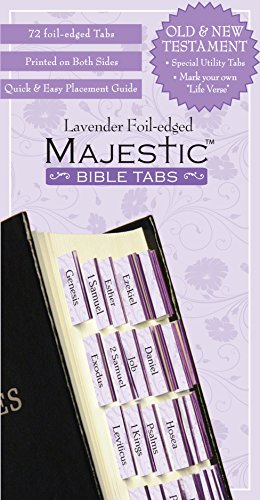 Majestic Bible Tabs Lavender (9781934770825) by Claire, Ellie