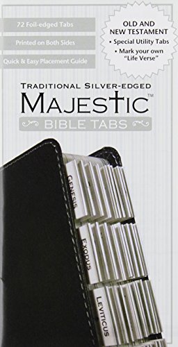 9781934770917: Majestic Traditional Silver-Edged Bible Tabs