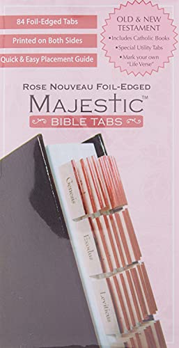 9781934770986: Majestic Rose Nouveau Foil-Edged Bible Tabs (Majestic(tm) Bible)