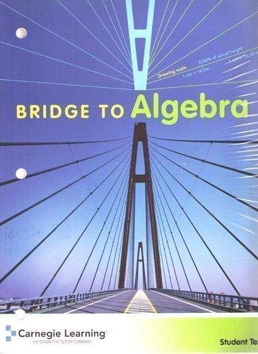 Beispielbild fr Bridge to Algebra Student Text zum Verkauf von Better World Books