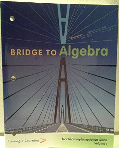 Stock image for Bridge to Algebra; Teacher's Implementation Guide VOLUME 1 for sale by ThriftBooks-Dallas