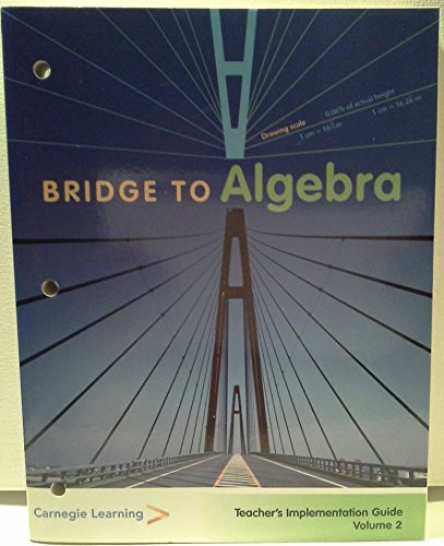 Stock image for Bridge to Algebra; Teacher's Implementation Guide VOLUME 2 for sale by Nationwide_Text