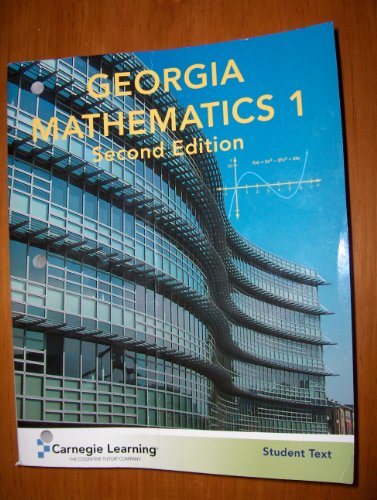 Imagen de archivo de Georgia Mathematics 1 (Student Text) a la venta por Better World Books