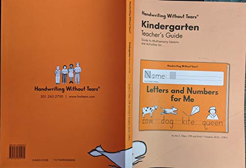 Stock image for Letters and Numbers Kindergarten Teacher's Guide (Handwriting Without Tears) for sale by HPB Inc.