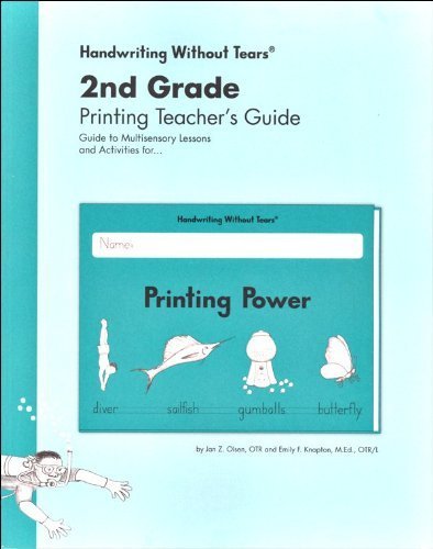 Stock image for Handwriting Without Tears 2nd Grade Printing Teachers Guide - Printing Power by Jan Olsen for sale by Red's Corner LLC