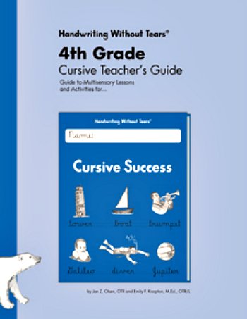 Stock image for 4th Grade Cursive Teacher's Guide for sale by Better World Books