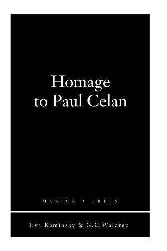 Stock image for Homage to Paul Celan for sale by SecondSale