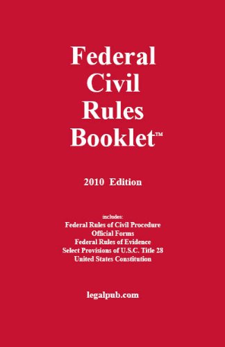 Beispielbild fr Federal Civil Rules Booklet zum Verkauf von ThriftBooks-Atlanta
