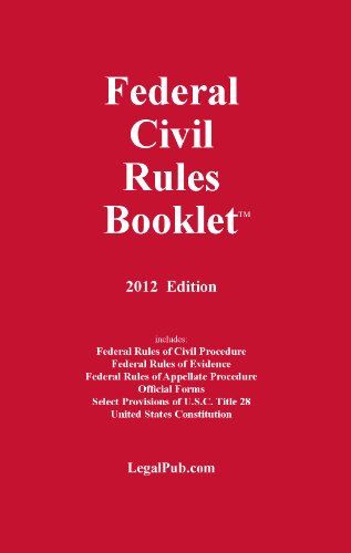 Beispielbild fr 2012 Federal Civil Rules Booklet (For Use With All Civil Procedure Casebooks) zum Verkauf von Decluttr