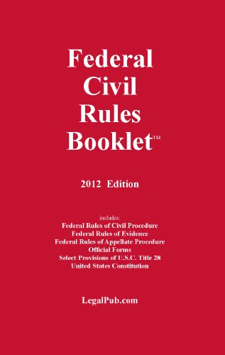 9781934852217: 2012 Federal Civil Rules Booklet (For Use With All Civil Procedure Casebooks)