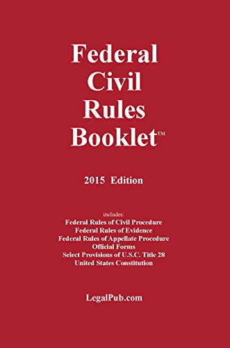 Beispielbild fr 2015 Federal Civil Rules Booklet (For Use With All Civil Procedure and Evidence Casebooks) zum Verkauf von SecondSale