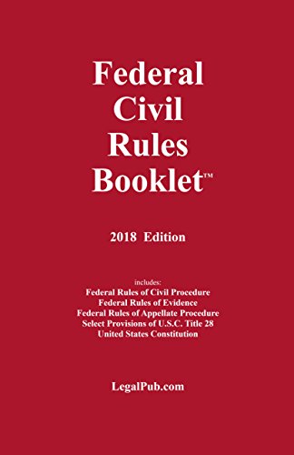 Beispielbild fr 2018 Federal Civil Rules Booklet (For Use With All Civil Procedure and Evidence Casebooks) zum Verkauf von SecondSale