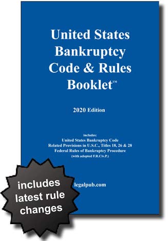 Stock image for 2020 United States Bankruptcy Code & Rules Booklet for sale by Orion Tech