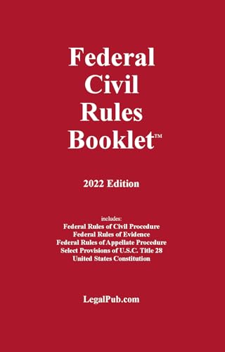 Stock image for Federal Civil Rules Booklet 2022 for sale by Goodbookscafe