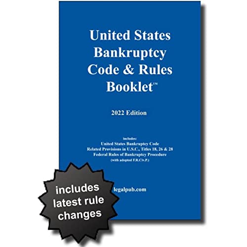 Beispielbild fr United States Bankruptcy Code & Rules Booklet 2022 zum Verkauf von Textbooks_Source