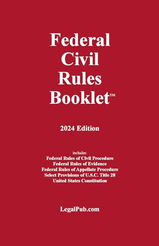 Beispielbild fr Federal Civil Rules Booklet 2024 zum Verkauf von BarristerBooks