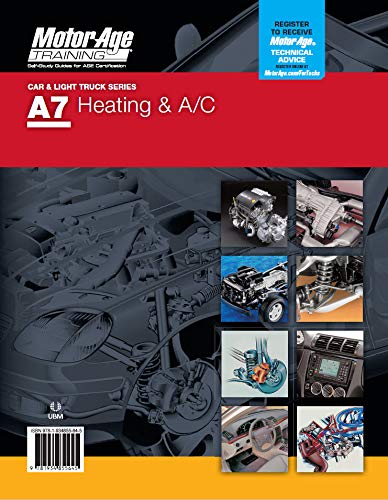Beispielbild fr ASE Test Preparation - A7 Heating & A/C Certification ASE Study Guide(Motor Age Training) zum Verkauf von SecondSale
