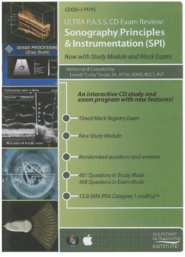 9781934864272: Ultra P.A.S.S. CD Exam Review: Sonography Principles & Instrumentation (SPI)