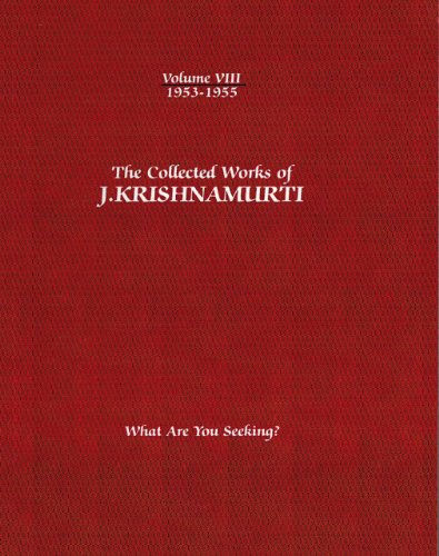 Beispielbild fr The Collected Works of J.Krishnamurti - Volume VIII 1953-1955 zum Verkauf von Blackwell's