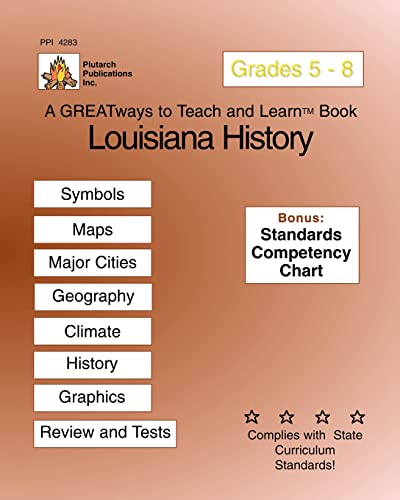 Stock image for Louisiana History Grades 5-8: Greatways To Teach And Learn for sale by Books Unplugged