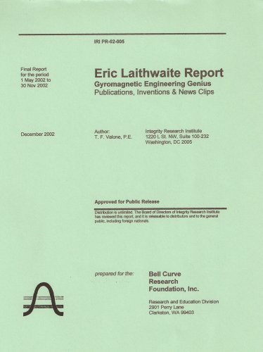 Imagen de archivo de Eric Laithwaite Report a la venta por Revaluation Books