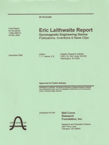 Stock image for Eric Laithwaite Report for sale by GF Books, Inc.