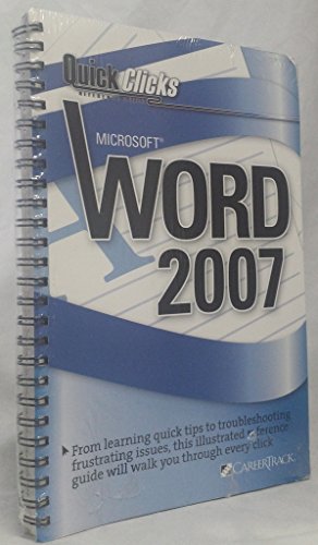 Beispielbild fr QuickClicks Reference Guide: Microsoft Word 2007 zum Verkauf von HPB-Movies