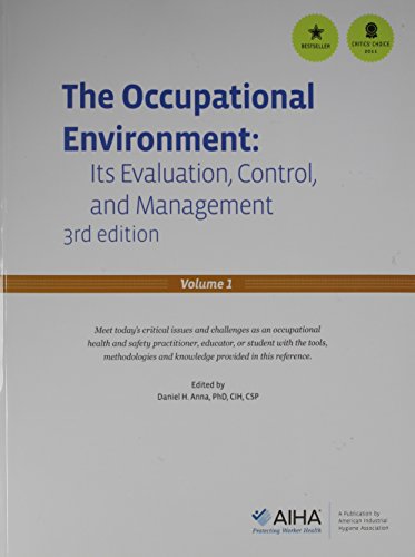 Beispielbild fr Occupational Environment Its Evaluation, Control and Management zum Verkauf von HPB-Red