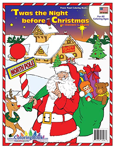 Beispielbild fr Twas the Night before Christmas Coloring Book (8.5x11) zum Verkauf von Books Unplugged