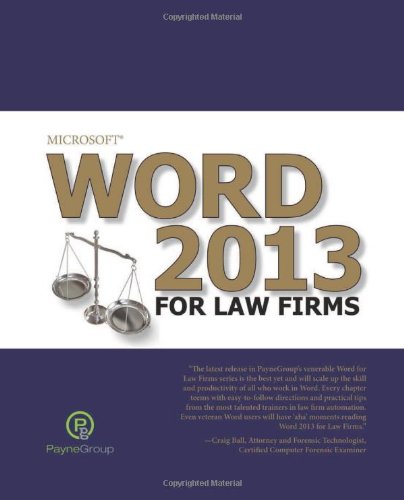 Beispielbild fr Microsoft Word 2013 for Law Firms zum Verkauf von WorldofBooks