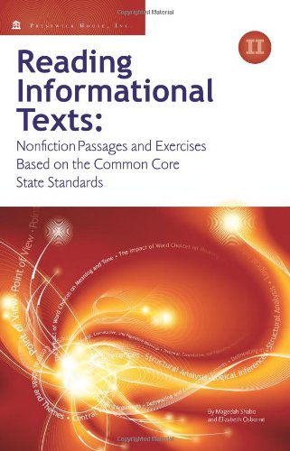 Stock image for Reading Informational Texts, Book II: Nonfiction Passages and Exercises Based on the Common Core State Standards (Student Edition) for sale by Wonder Book