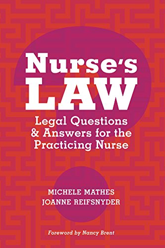 Beispielbild fr Nurse's Law zum Verkauf von Books of the Smoky Mountains