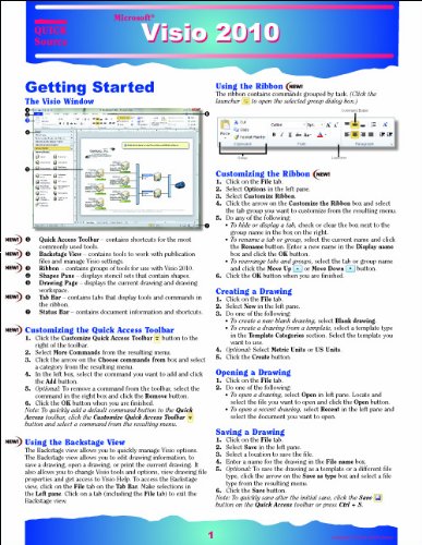 Beispielbild fr Visio 2010 Quick Source Reference Guides zum Verkauf von SecondSale