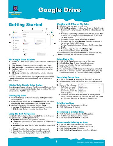 

Google Drive Quick Source Reference Guide