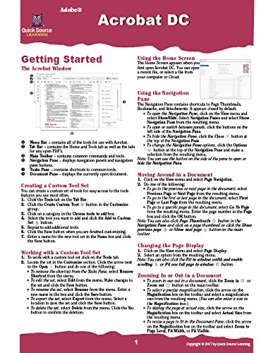 9781935518778: Adobe Acrobat DC Quick Source Reference Guide