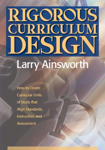 9781935588054: Rigorous Curriculum Design: How to Create Curricular Units of Study that Align Standards, Instruction, and Assessment