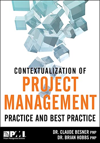 Imagen de archivo de The Contextualization of Project Management Practice and Best Practice a la venta por Revaluation Books