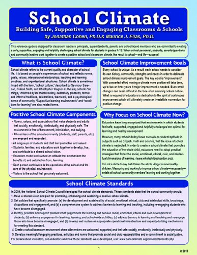 9781935609315: School Climate : Building Safe, Supportive and Eng