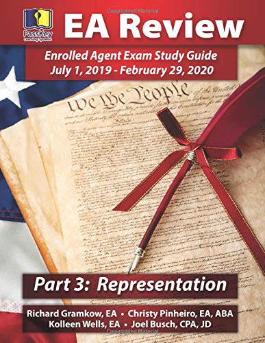 Stock image for PassKey Learning Systems EA Review, Part 3 Representation; Enrolled Agent Study Guide: (July 1, 2019-February 29, 2020 Testing Cycle) for sale by GoldenWavesOfBooks