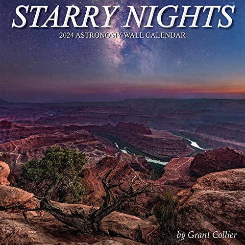 Imagen de archivo de Starry Nights 2024 Astronomy Wall Calendar - featuring photography of the northern lights, Milky Way, outer space, stars, comets and more (12" x 12") a la venta por GF Books, Inc.