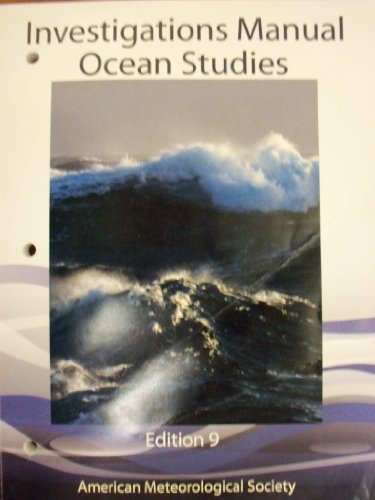 Beispielbild fr Ocean Studies Investigations Manual 9th Edition zum Verkauf von HPB-Diamond