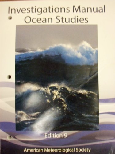 Stock image for Ocean Studies Investigations Manual 9th Edition for sale by HPB-Diamond