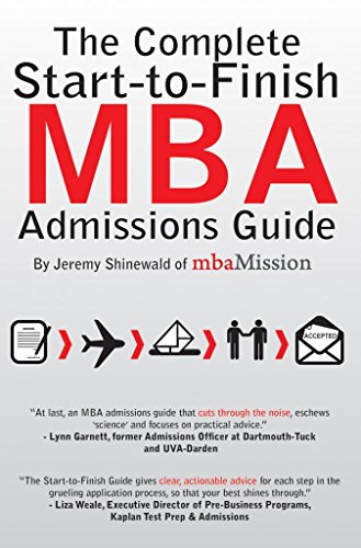 Beispielbild fr The Complete Start-To-Finish MBA Admissions Guide zum Verkauf von Reuseabook