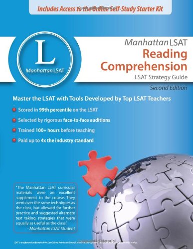 Beispielbild fr Manhattan LSAT Reading Comprehension Strategy Guide (Manhattan LSAT Strategy Guides) zum Verkauf von Wonder Book