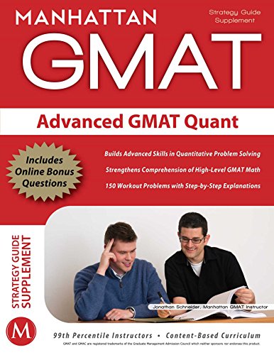 Beispielbild fr MANHATTAN GMAT Advanced GMAT Quant (GMAT Strategy Supplement) zum Verkauf von Wonder Book