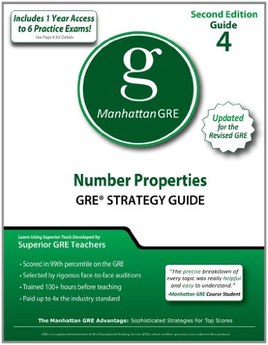 Beispielbild fr Number Properties GRE Strategy Guide, 2nd Edition zum Verkauf von Better World Books
