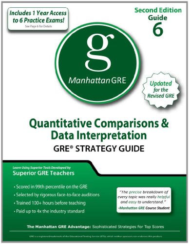 Imagen de archivo de Quantitative Comparisons & Data Interpretations: GRE Math Preparation Guide a la venta por ThriftBooks-Dallas