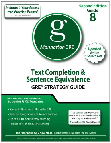 Stock image for Text Completion & Sentence Equivalence GRE Strategy Guide for sale by ThriftBooks-Atlanta