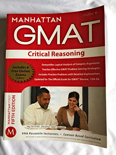 Stock image for Critical Reasoning GMAT Strategy Guide for sale by Better World Books