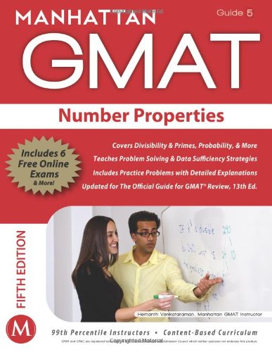 Beispielbild fr Number Properties GMAT Strategy Guide (Manhattan GMAT Instructional Guide 5) zum Verkauf von Wonder Book